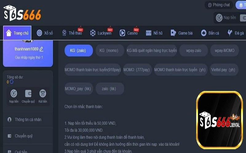 Đánh giá chung về nạp tiền S666