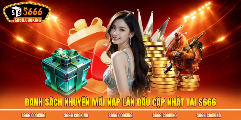 Danh sách khuyến mãi nạp lần đầu cập nhật tại S666